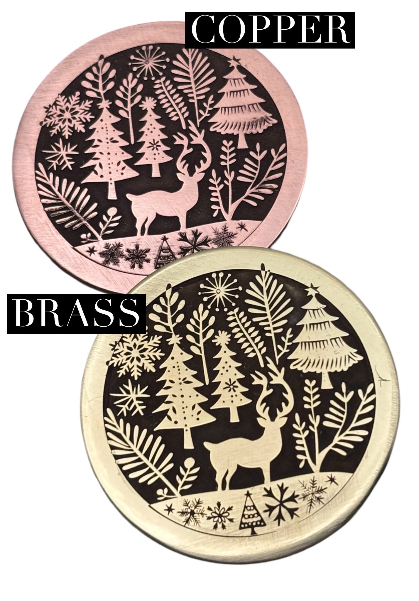 Swiss Christmas scene pet tag