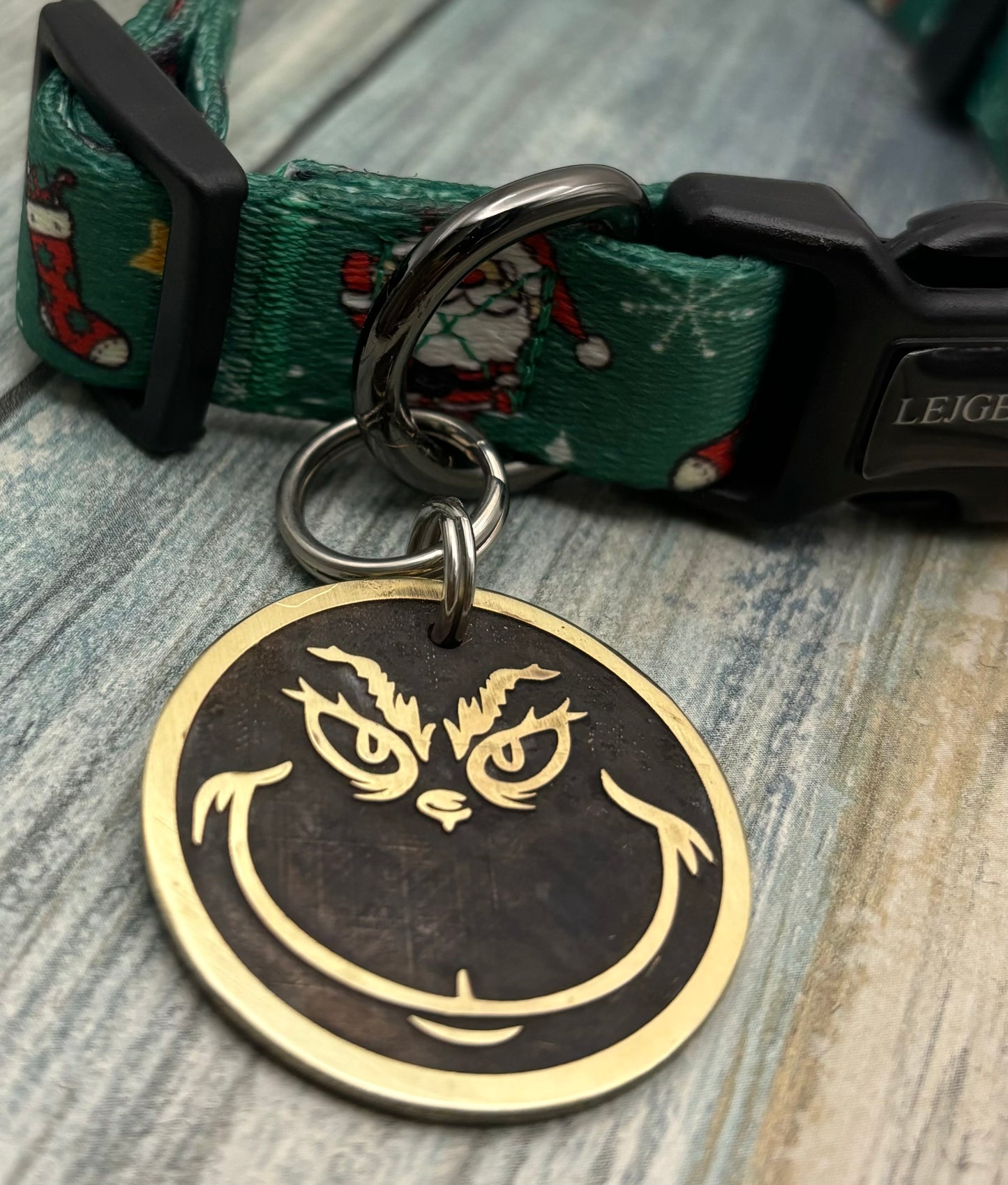 Christmas Grouch Pet ID Tag