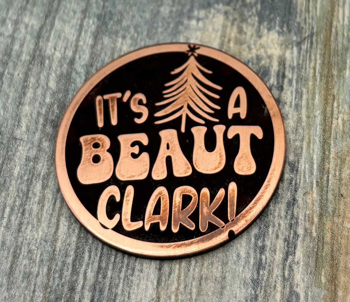 It’s a Beaut Clark pet tag