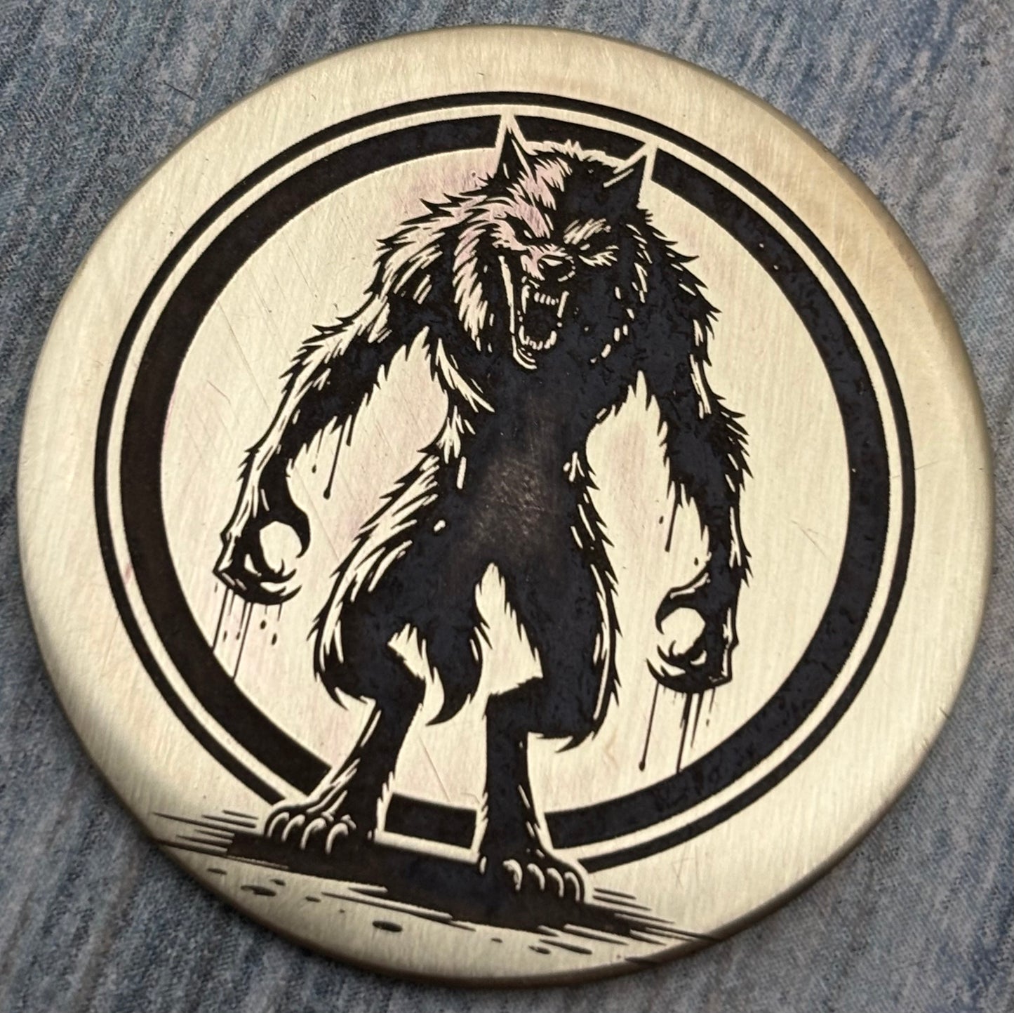Werewolf pet id tag