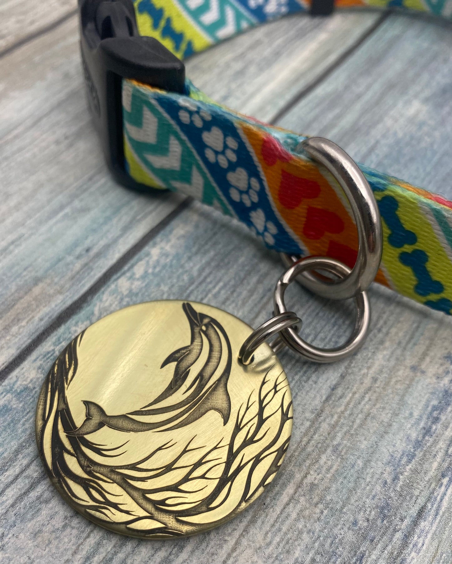 Dolphin pet tag