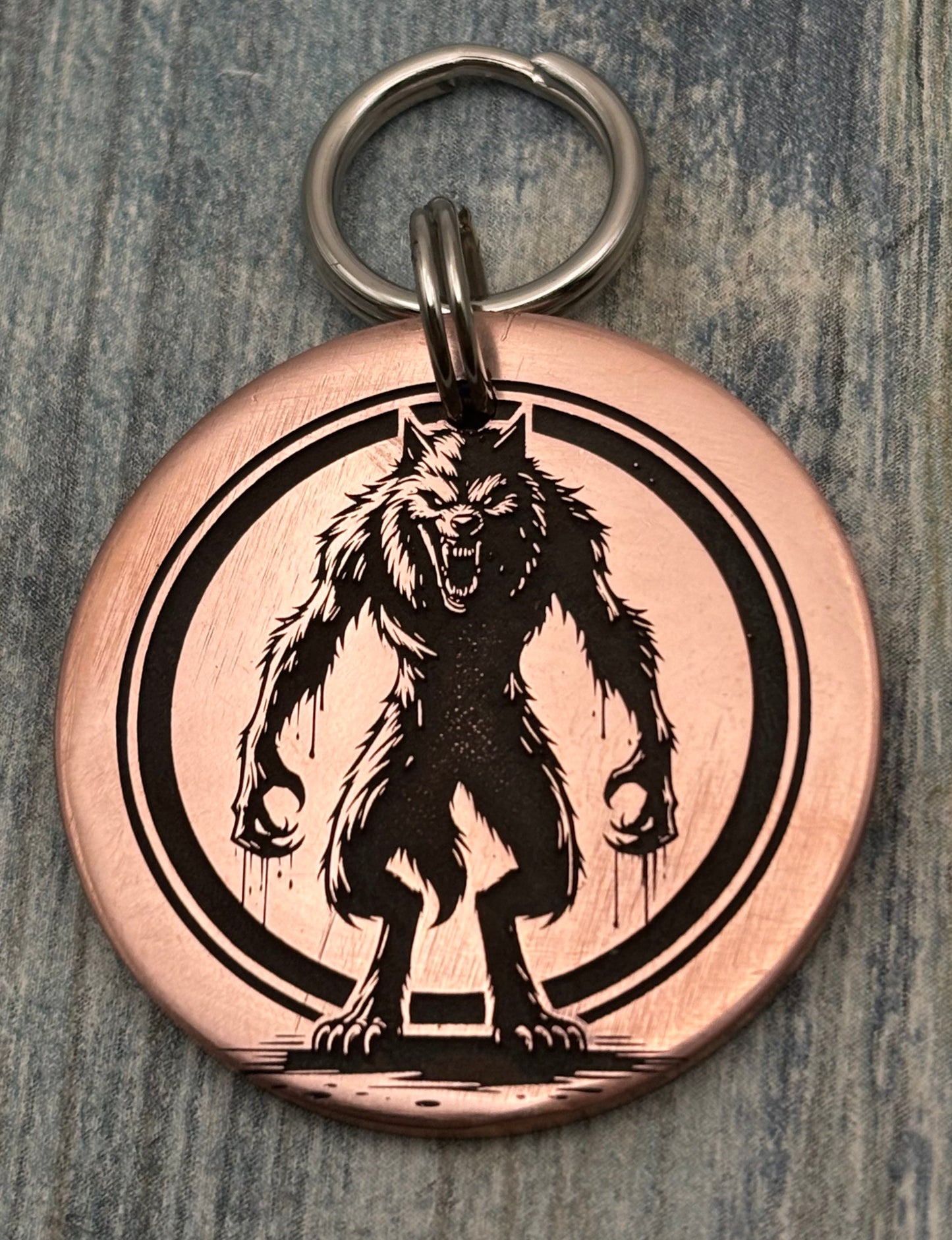 Werewolf pet id tag