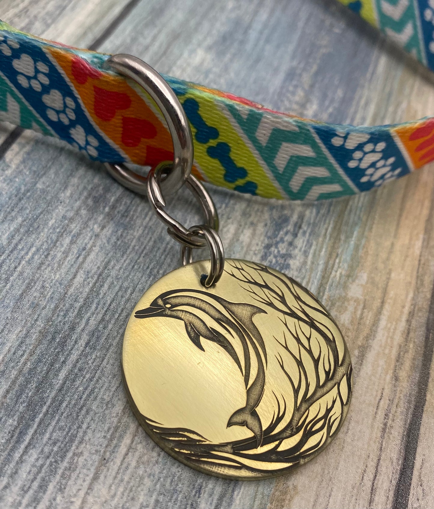 Dolphin pet tag