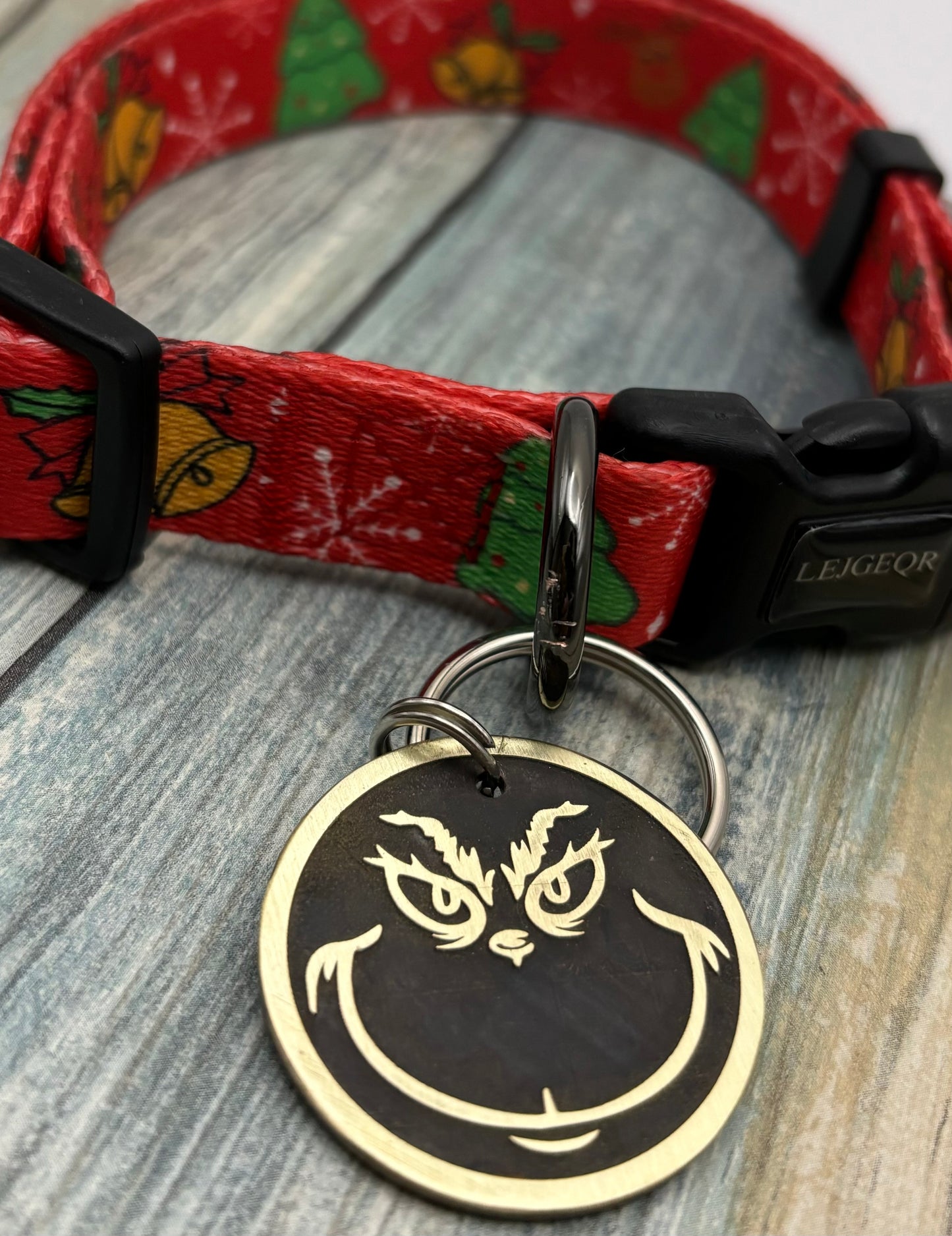Christmas Grouch Pet ID Tag