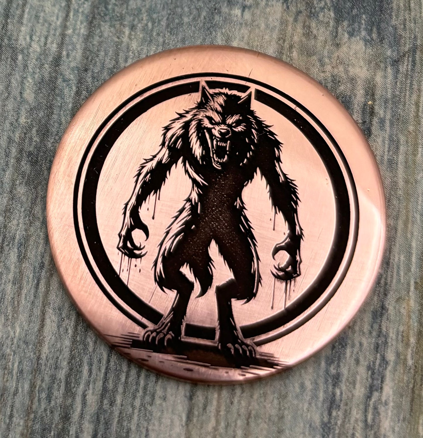 Werewolf pet id tag
