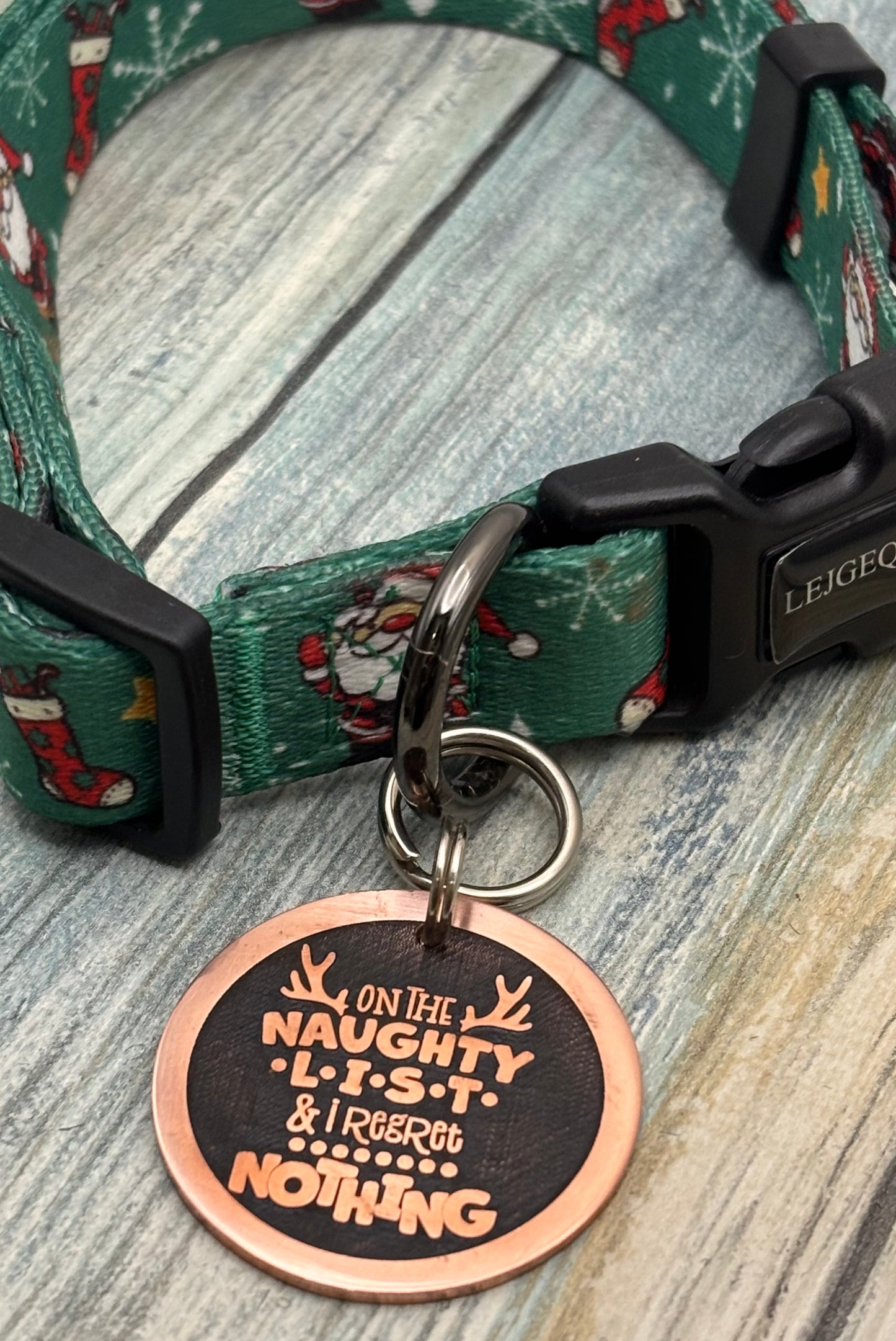 Naughty list pet tag