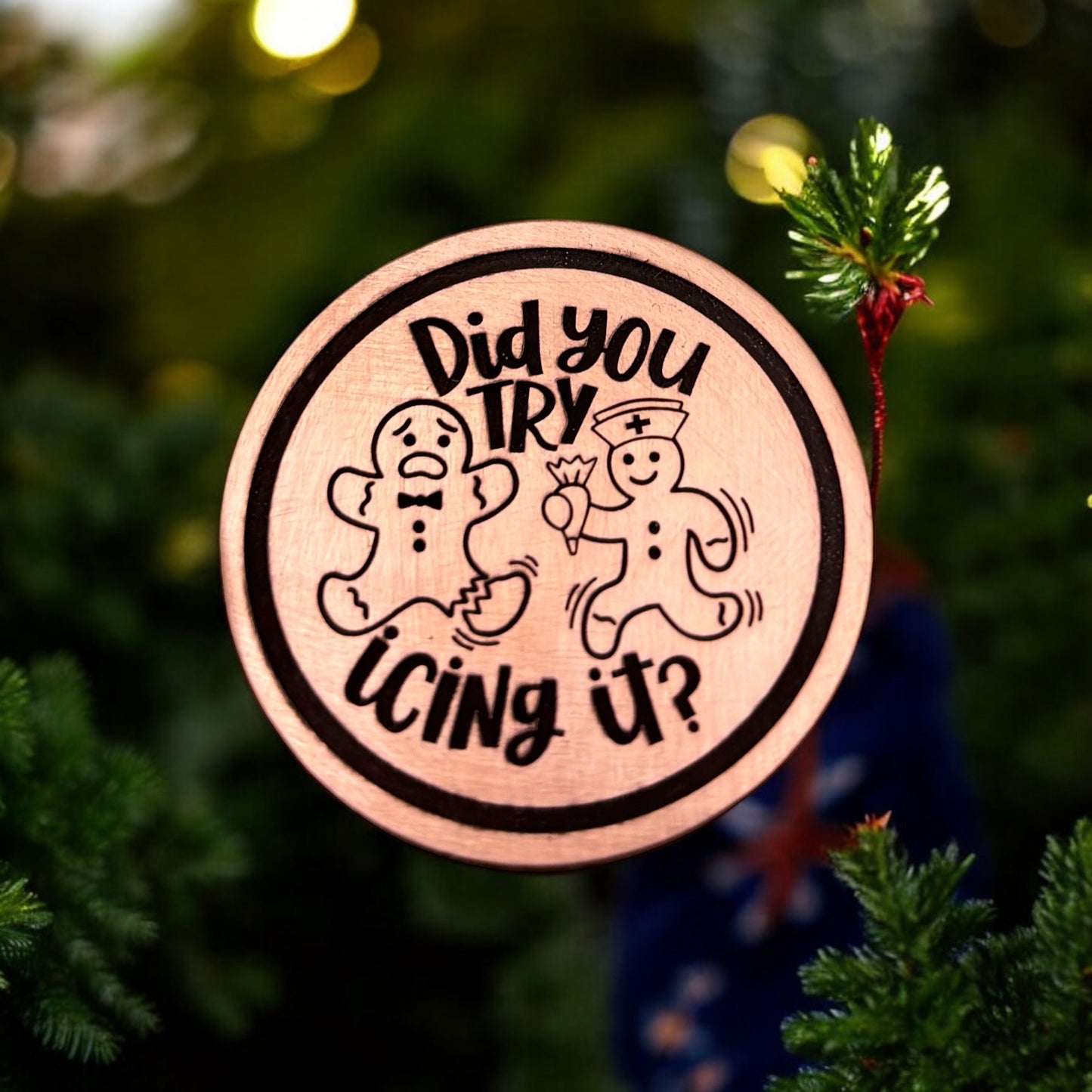 Gingerbread cookie pet id tag