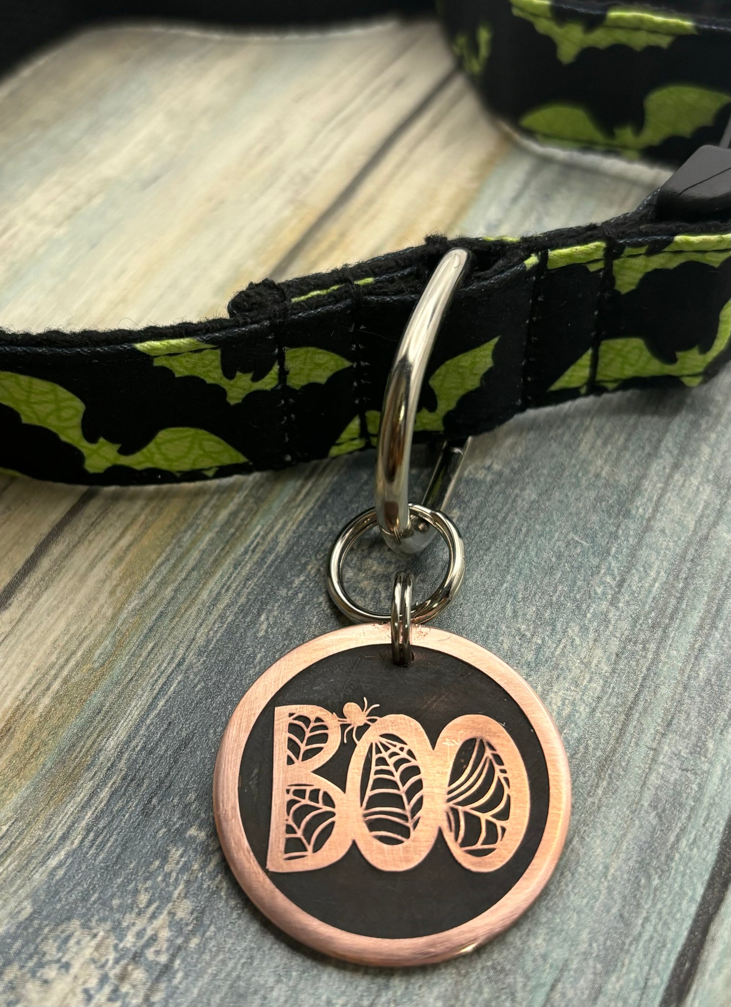Boo Halloween Pet ID Tag