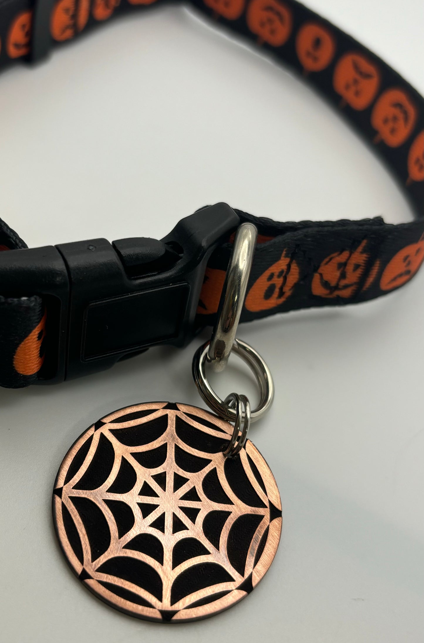 Spider Web Pet ID Tag
