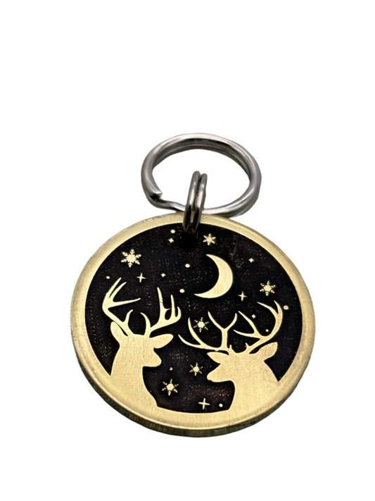Reindeer Pet Tag