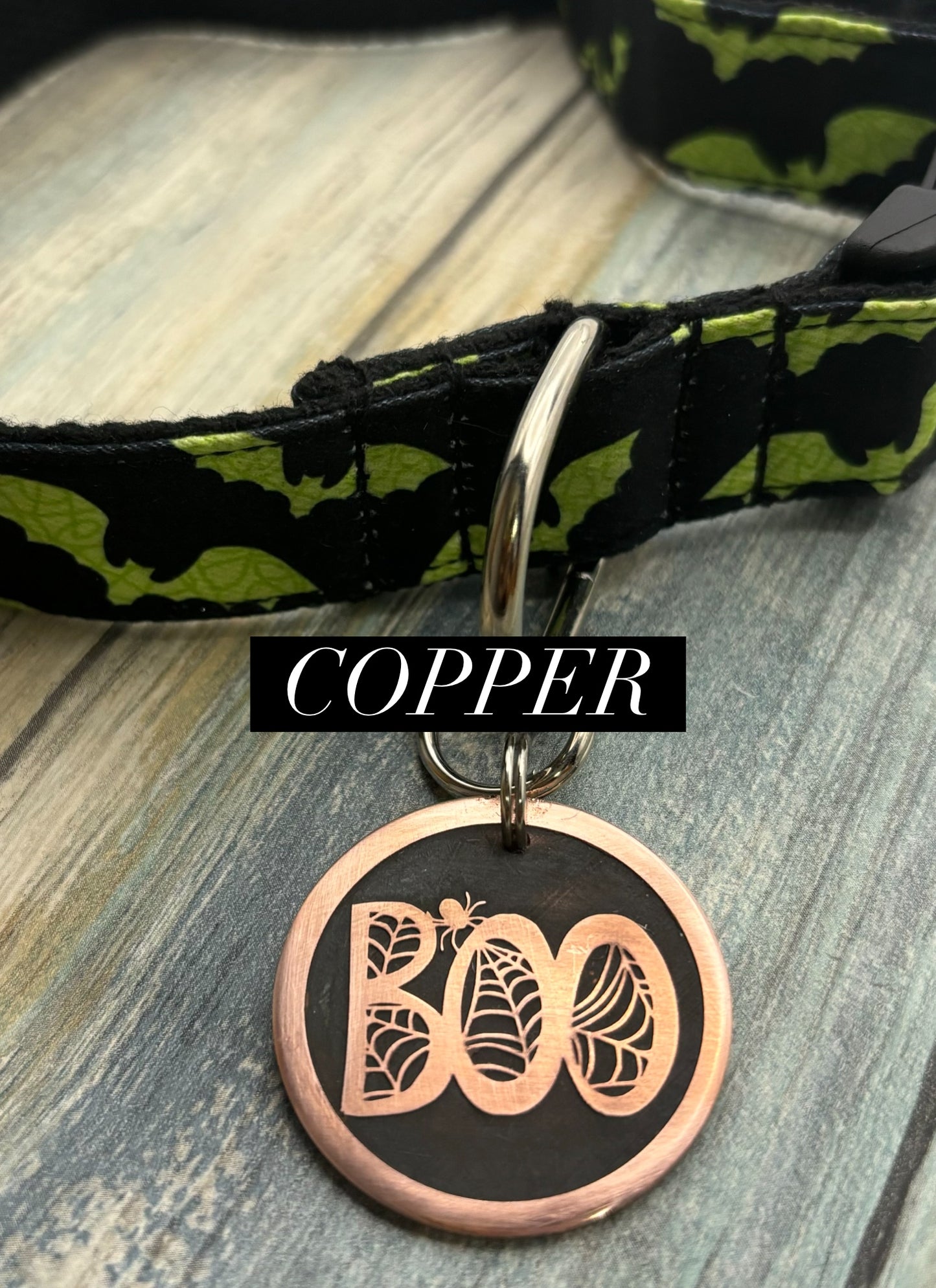 Boo Halloween Pet ID Tag