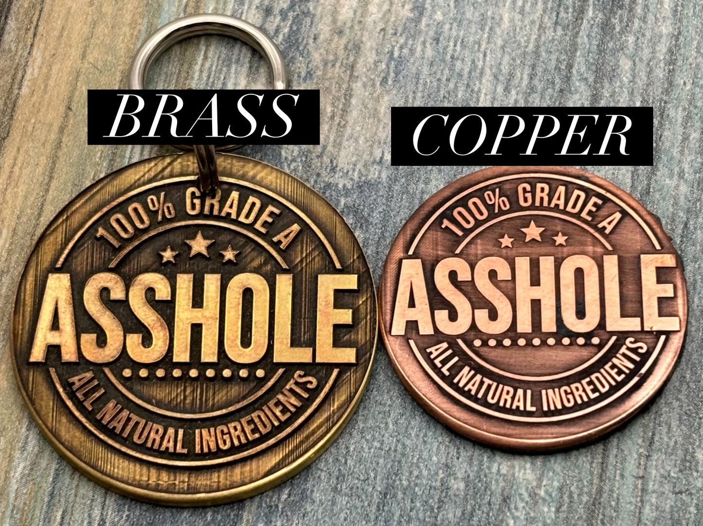 Asshole 100% Pet ID Tag