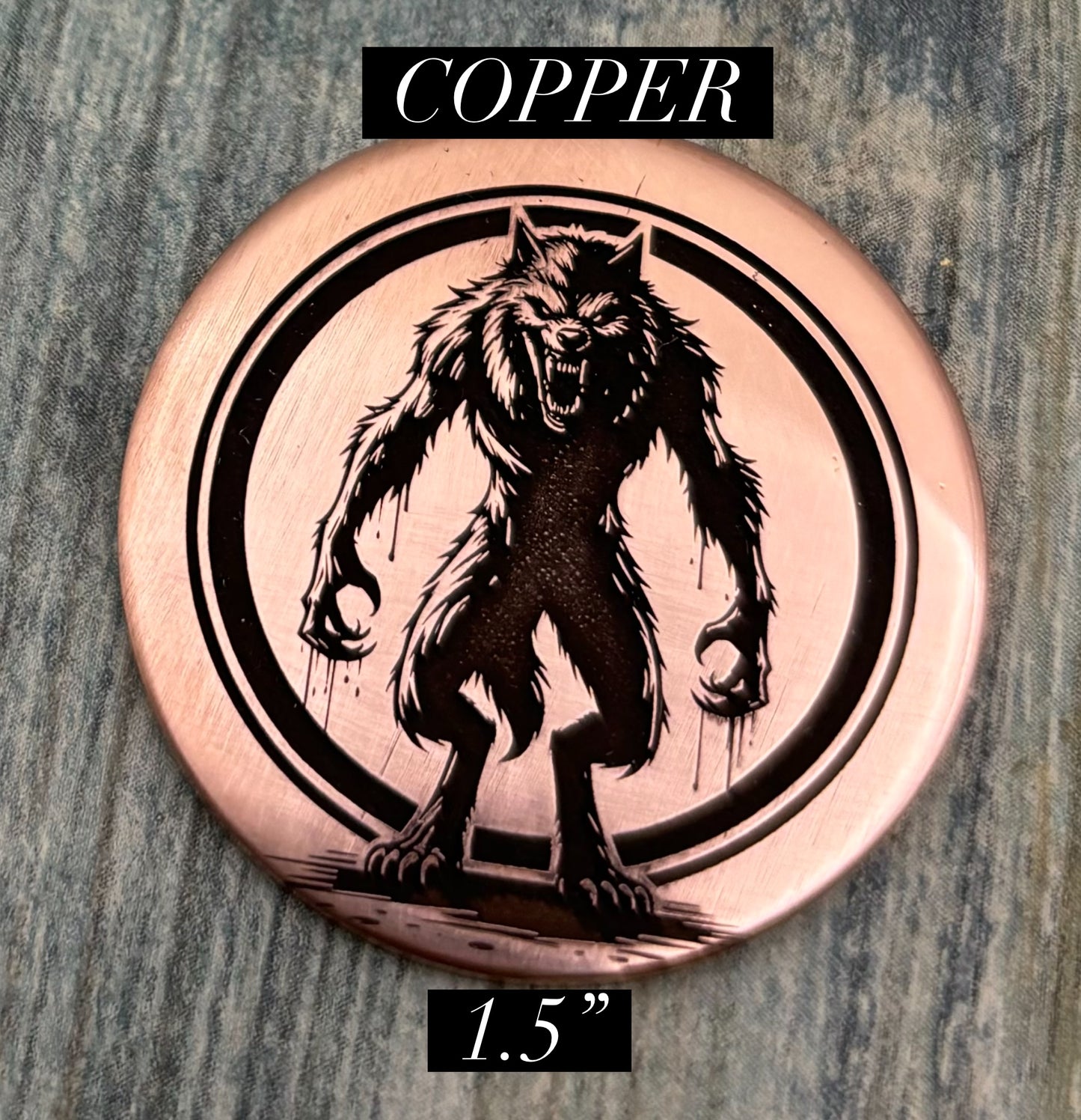 Werewolf pet id tag