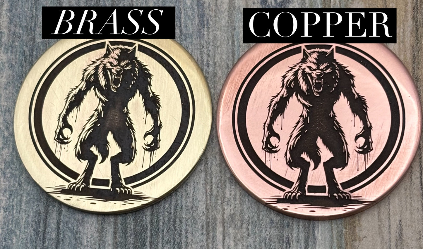 Werewolf pet id tag