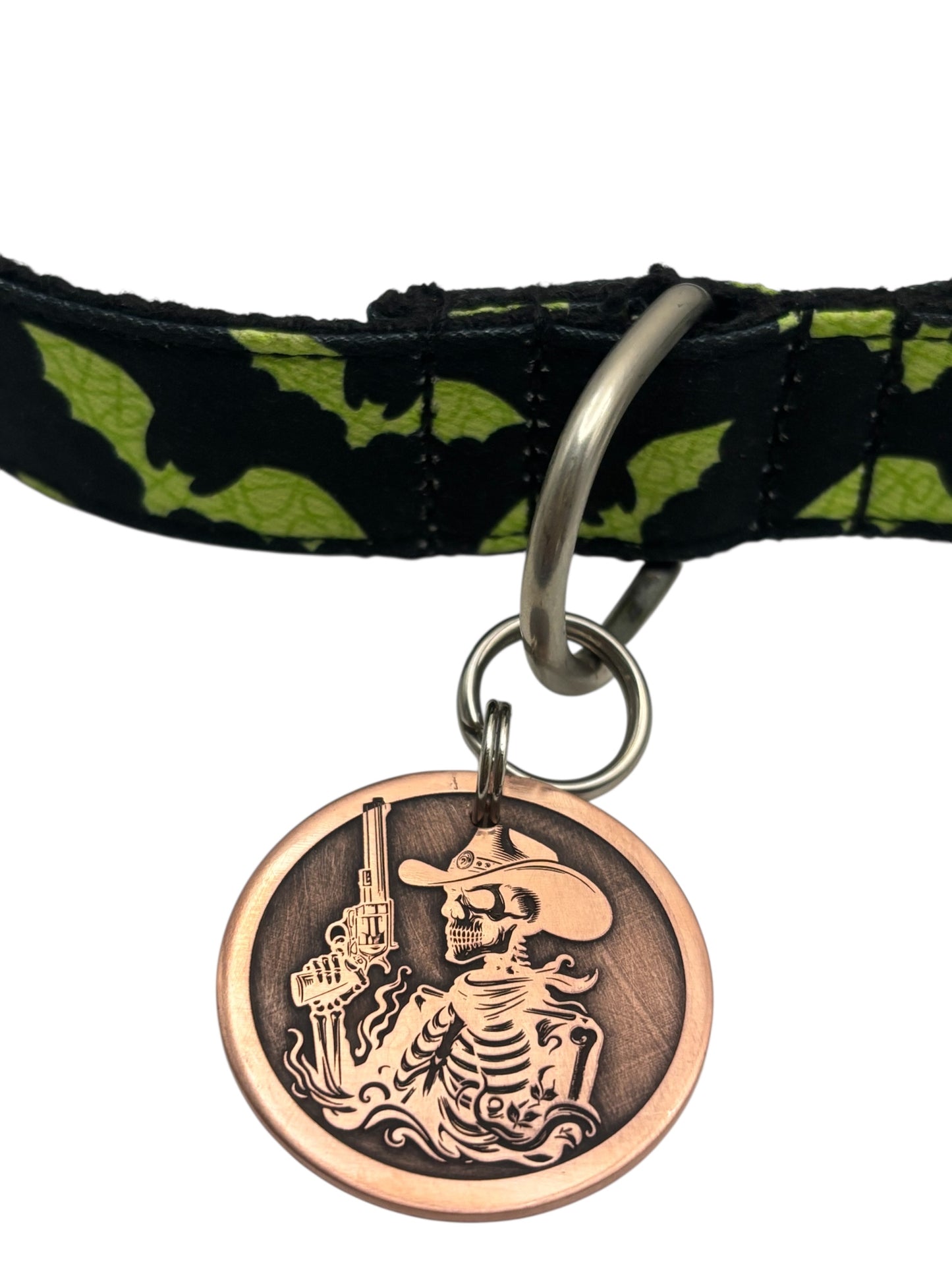 Cowboy Skeleton Pet ID Tag