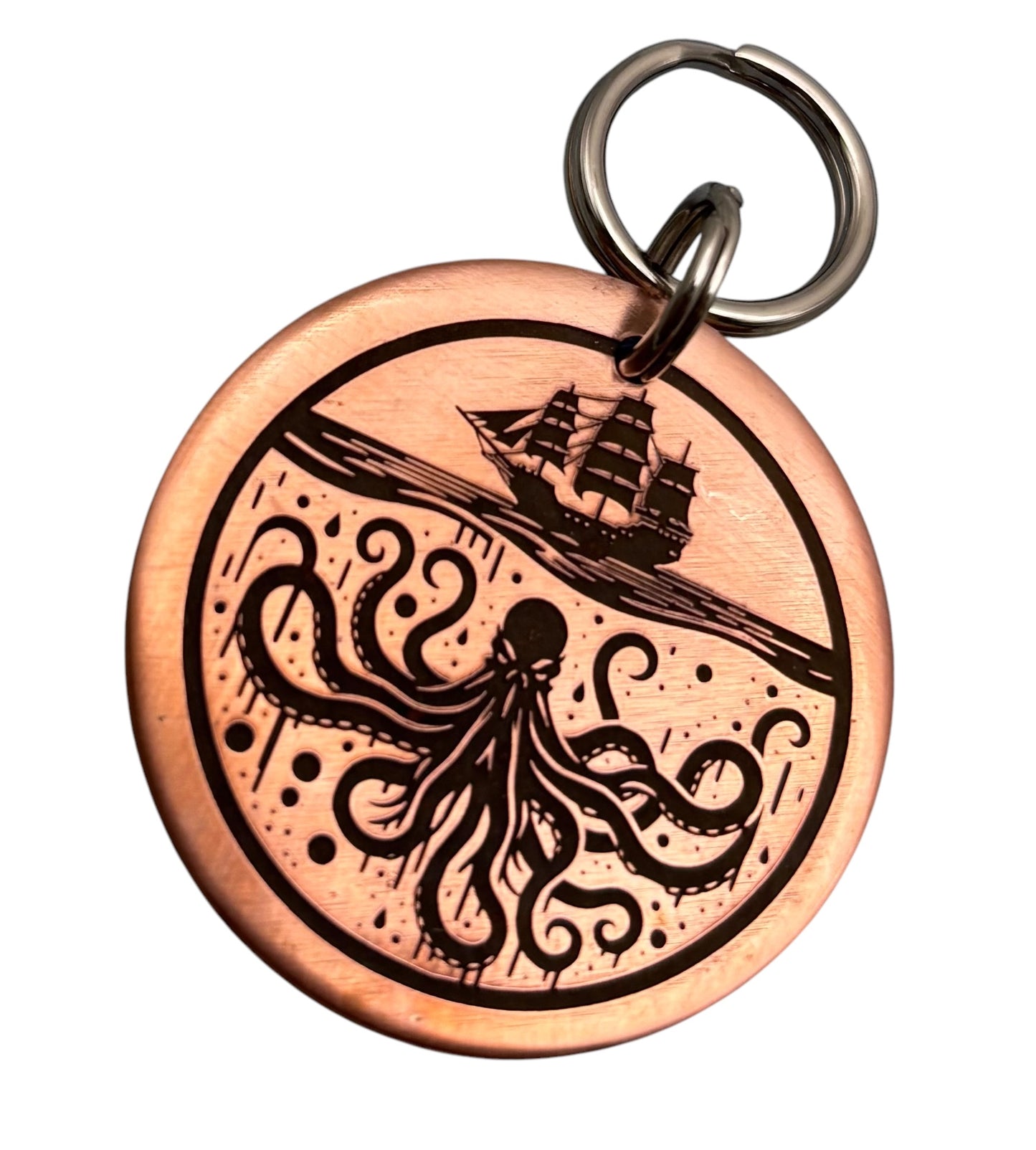 Kraken Sea Monster pirate pet id tag