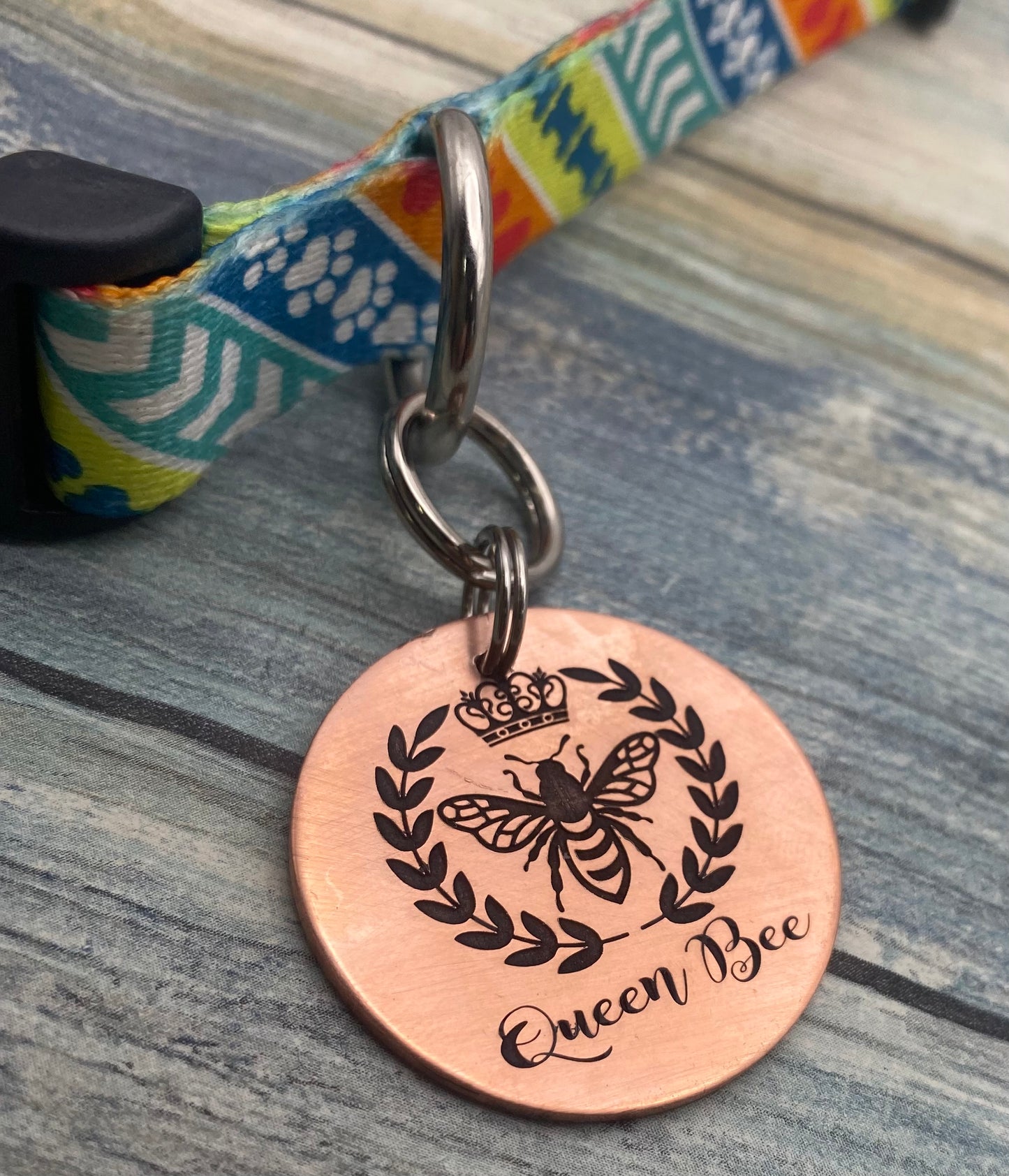 Queen Bee Pet tag