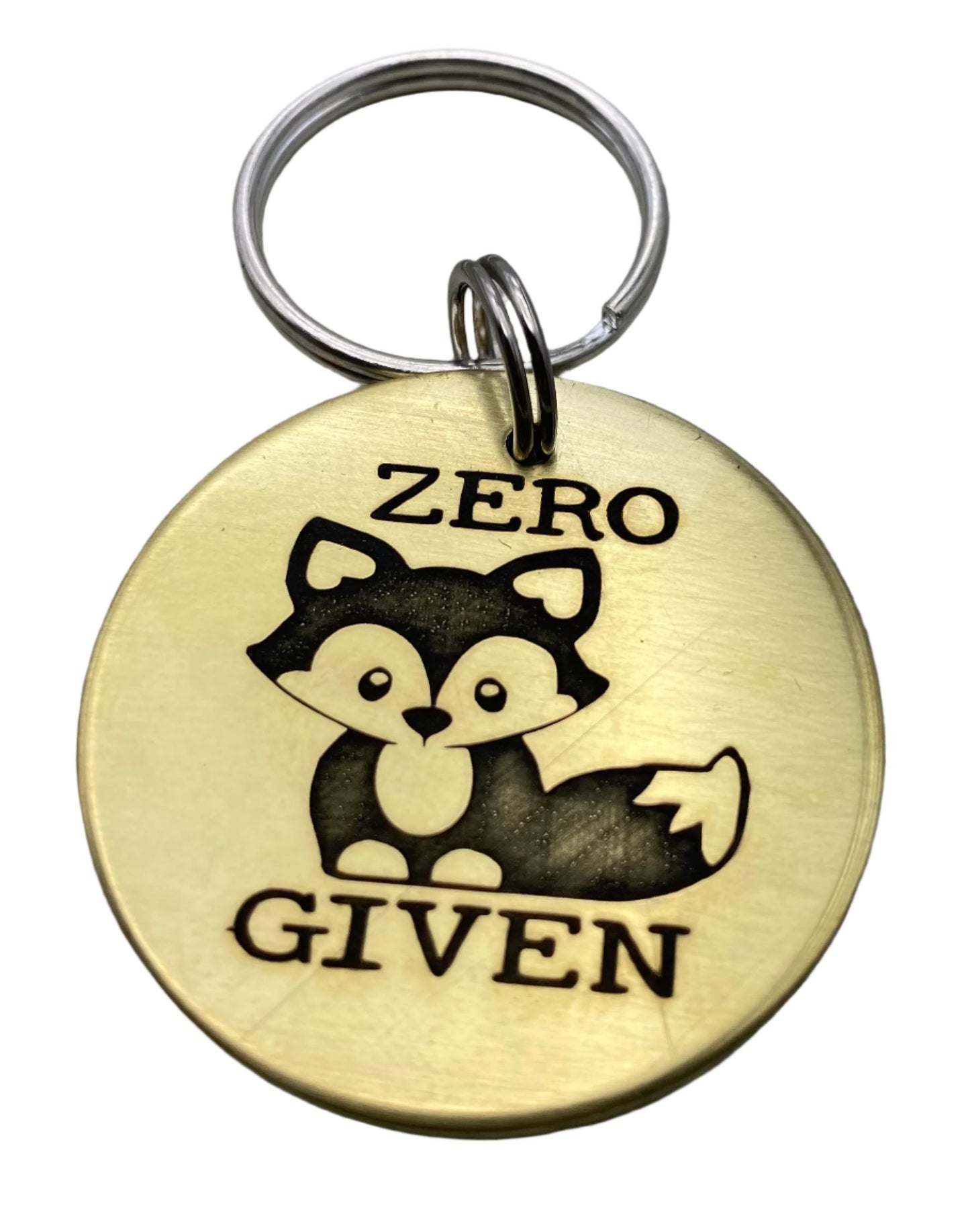 Zero Fox Given Pet ID Tag