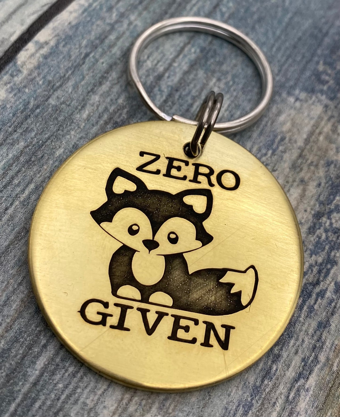 Zero Fox Given Pet ID Tag