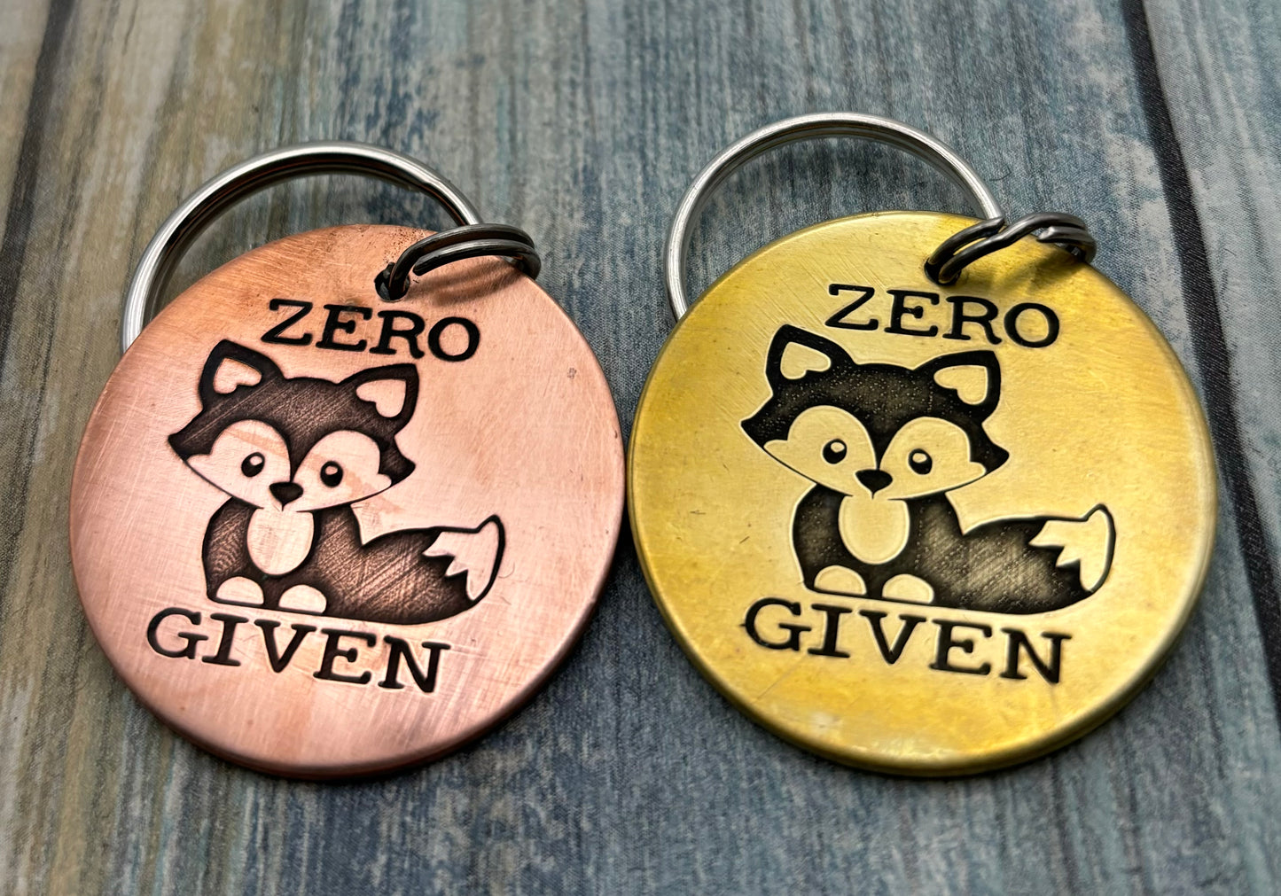 Zero Fox Given Pet ID Tag