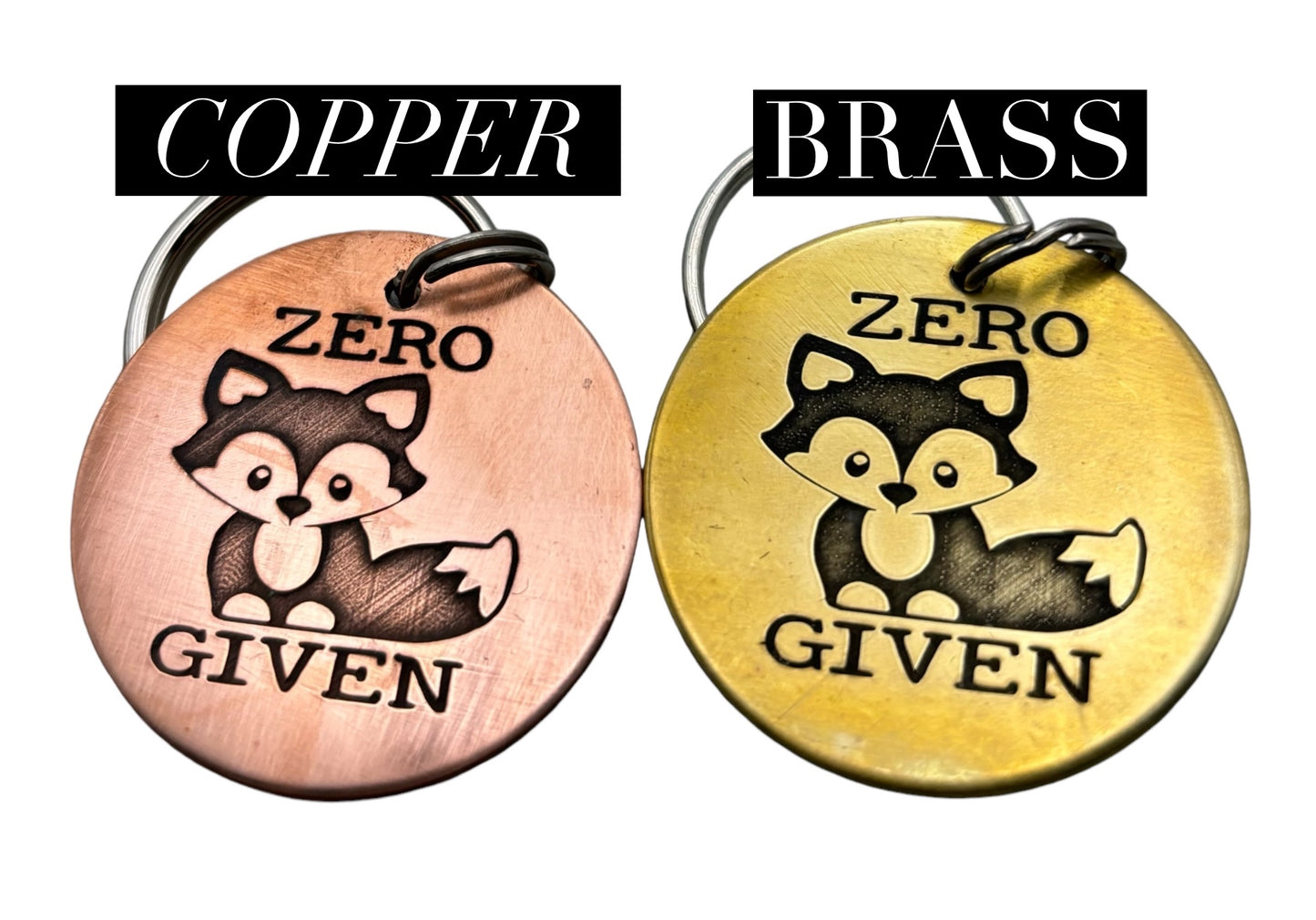 Zero Fox Given Pet ID Tag