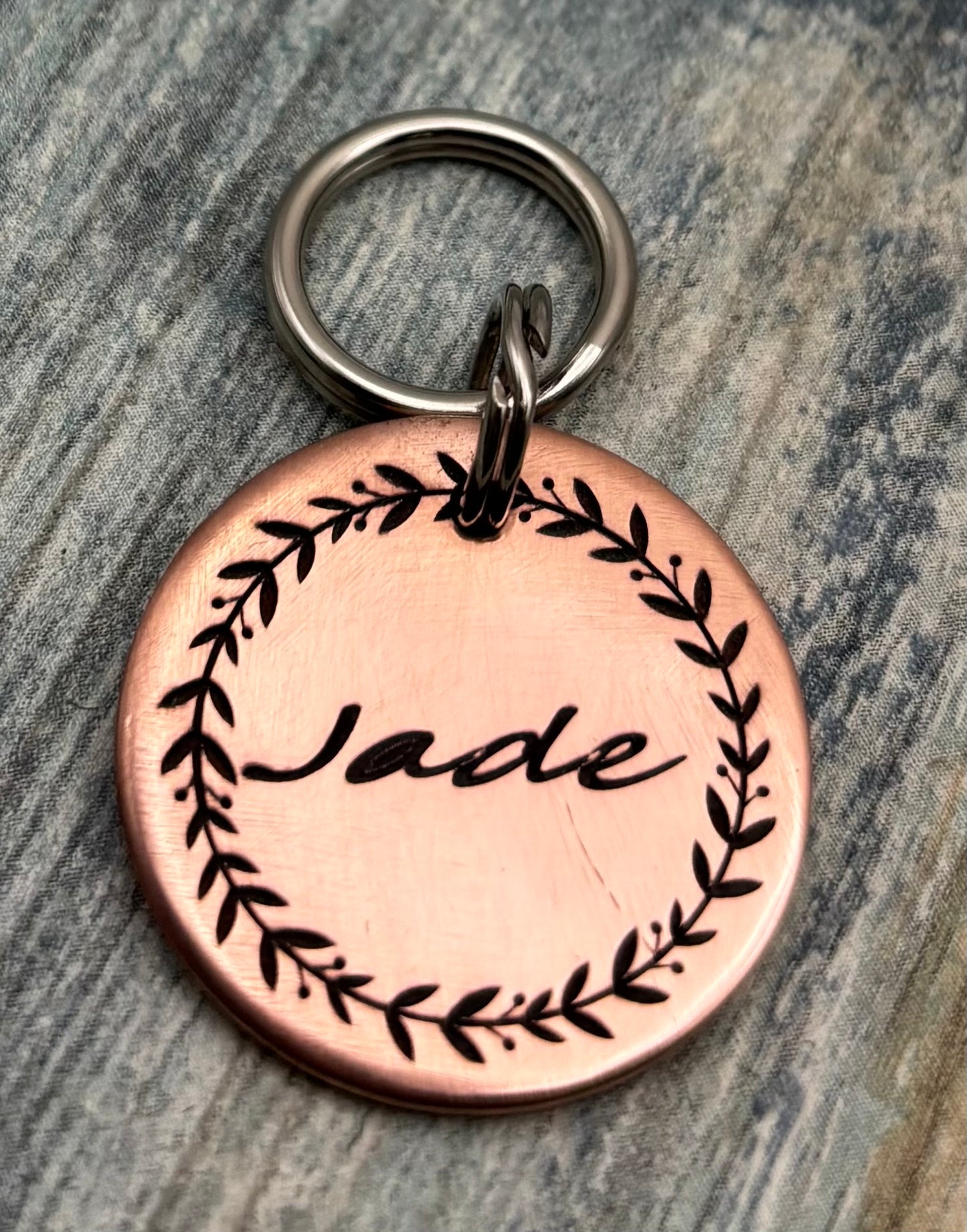 Garden Wreath Pet ID Tag