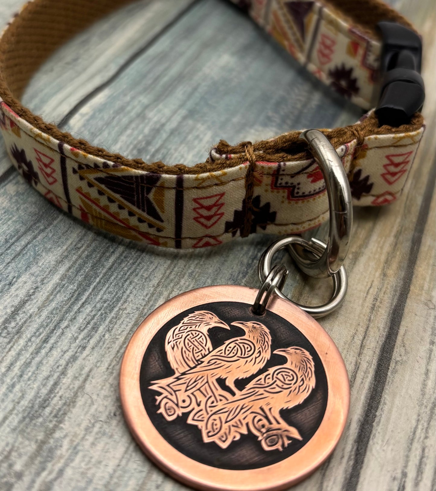 Celtic Raven Pet ID Tag