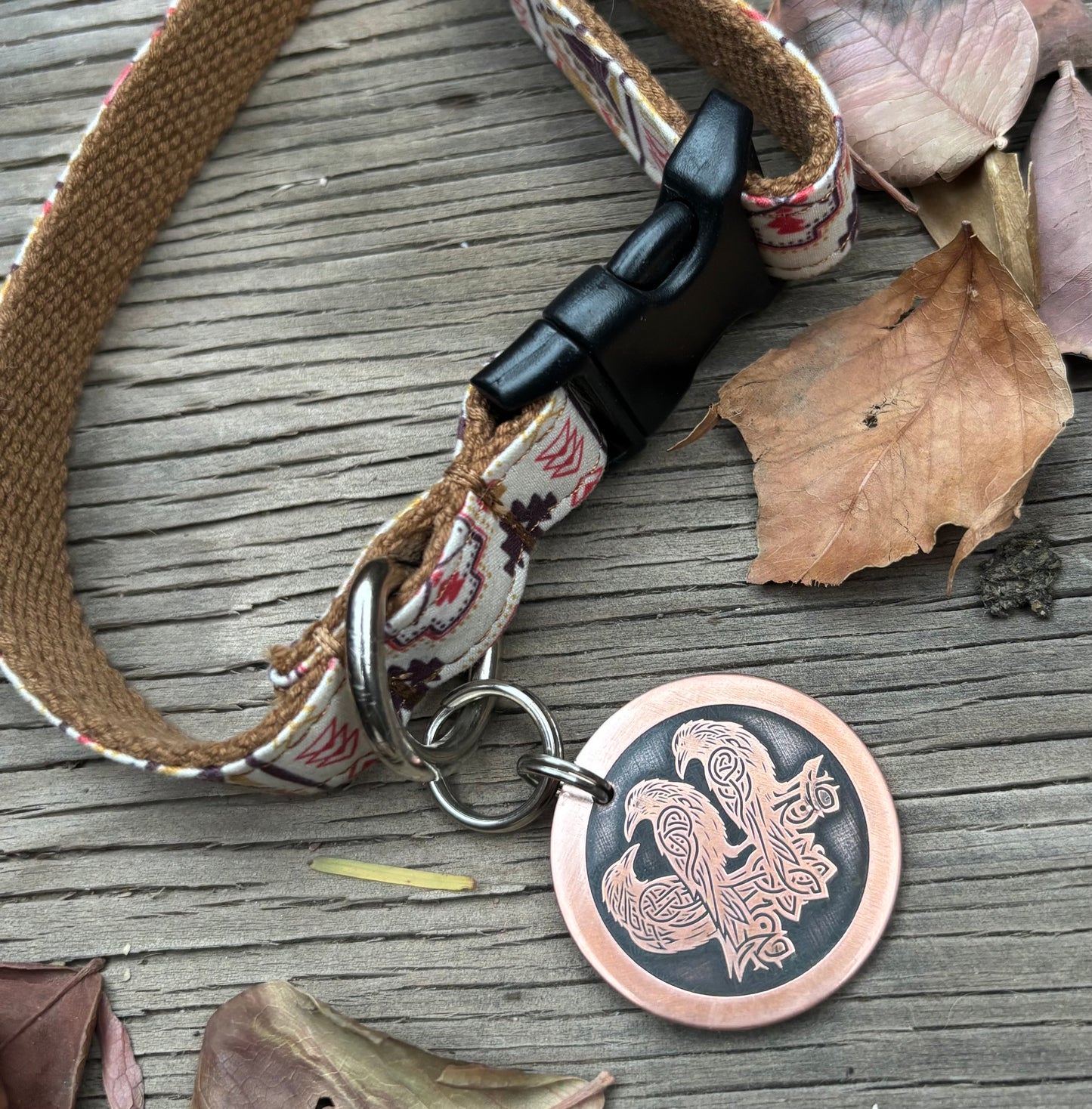 Celtic Raven Pet ID Tag