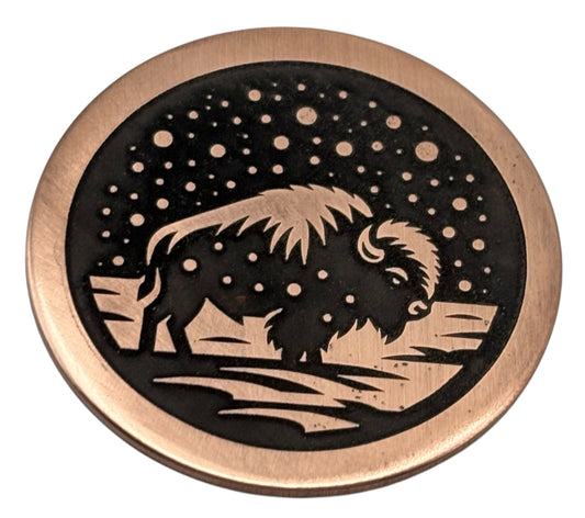 Bison Pet ID Tag