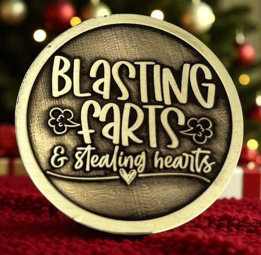 Blasting Farts and Stealing Hearts Pet ID Tag